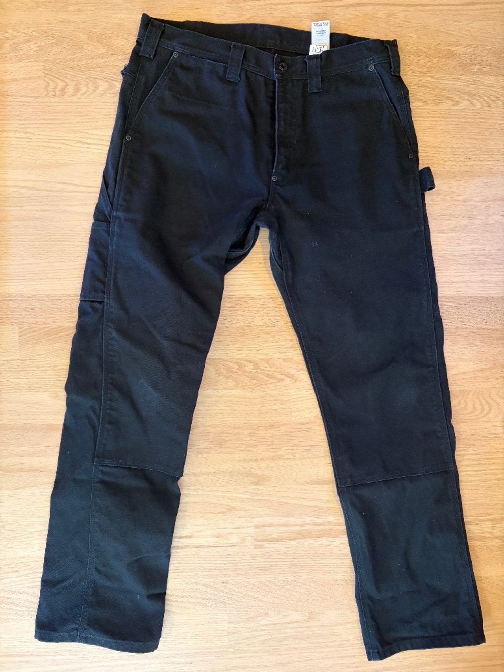 Filson double front black heavy duty canvas pants 36x34